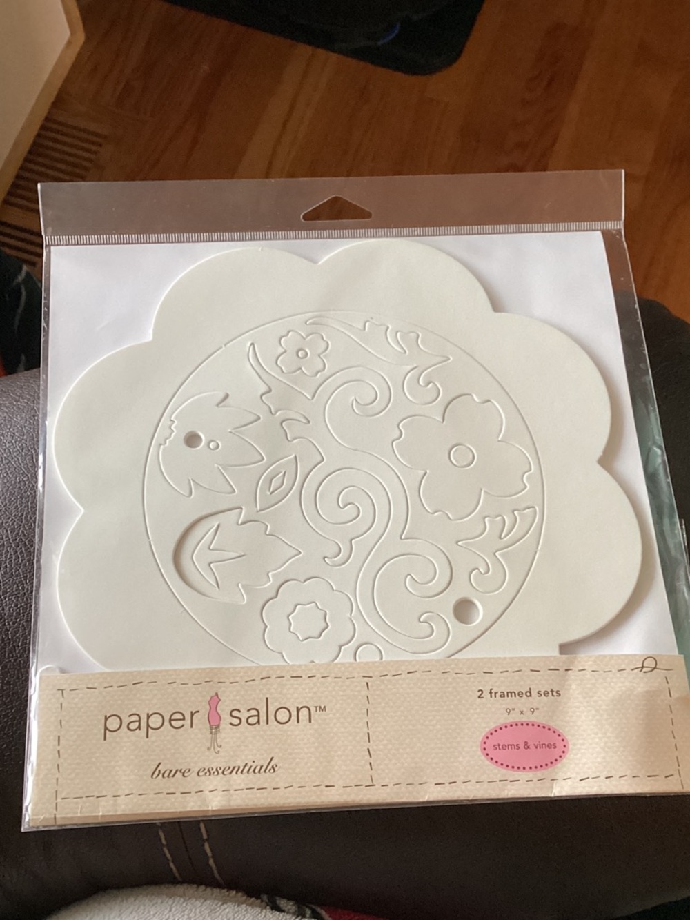 Bare Essentials White Floral Framed Die-Cut Set